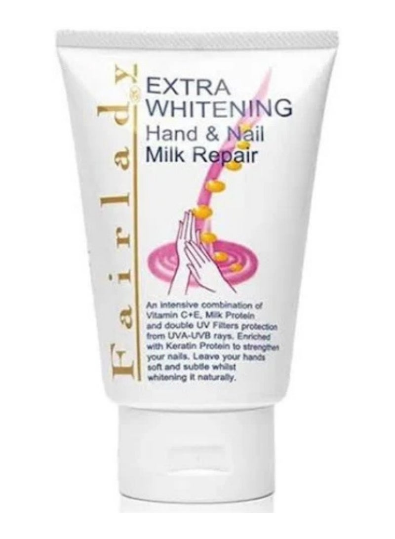 FAIRLADY EXT.WHITENING Fairlady Extra Whitening Hand & Nail Milk Repair - 100ml - Image 1